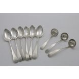 A SET OF FOUR GEORGE III SCOTTISH TABLE SPOONS Old English pattern, by J. Zeigler, Edinburgh 1807
