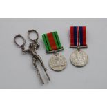 2 Medals to Capt. Carter and a Pair of Sugar Nips - For Sale 21st April 2020 MISCELLANEOUS:- 1939-45