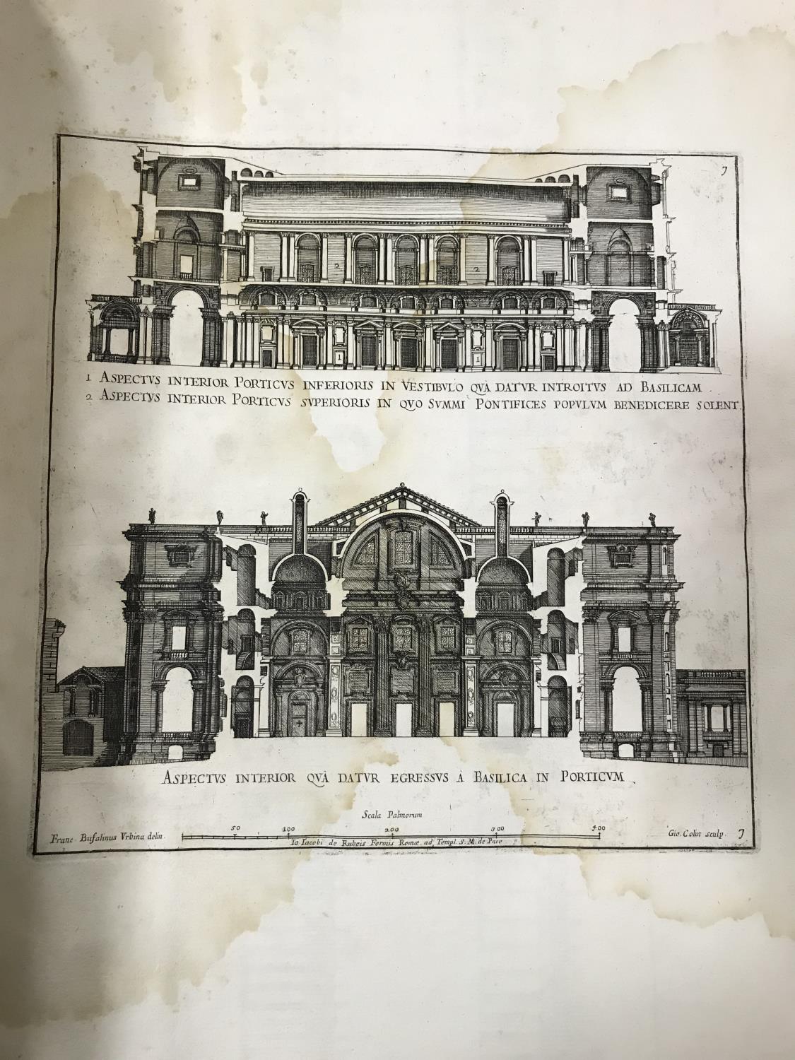 Rossi, Giovanni Giacomo de. Insignium Romae templorum prospectus, engraved title and 71 engraved - Image 6 of 7