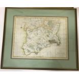 Morden, Robert. Middlesex, hand-coloured engraved map, 422mm x 365mm, [London, Abel Swale et al.,