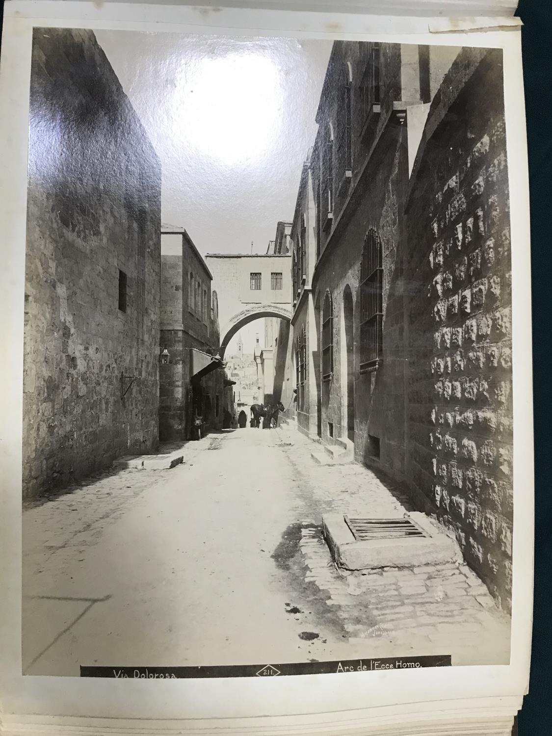 Jerusalem and the Holy Land. An album of 48 large albumen photographs of Jerusalem and the Holy