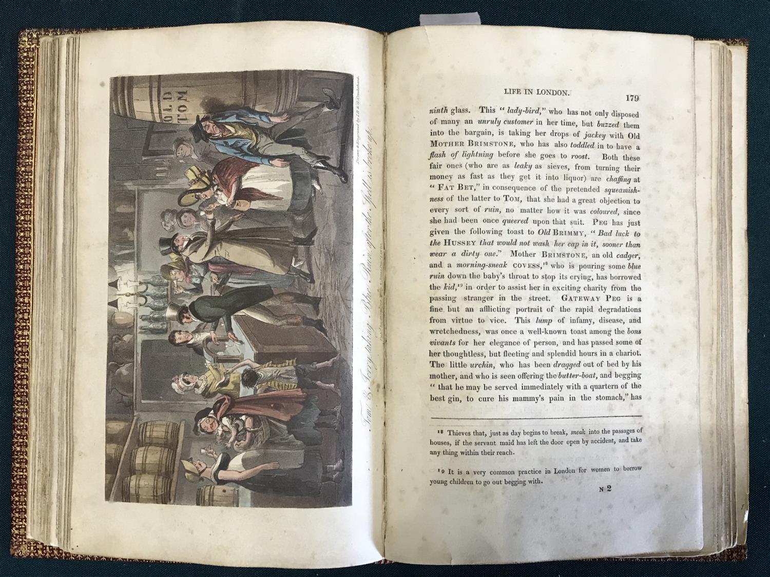 Egan, Pierce. Life in London; or, the Day and Night Scenes of Jerry Hawthorn, Esq., hand-coloured
