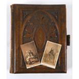 Maria Elizabeth Moulton-Barrett. A family photograph album containing 120 portraits and 2 views of