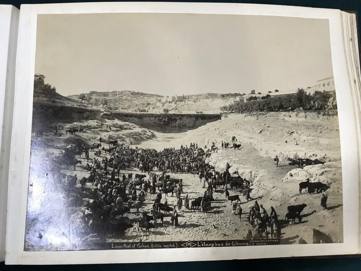 Jerusalem and the Holy Land. An album of 48 large albumen photographs of Jerusalem and the Holy - Image 2 of 7