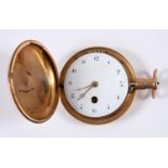 A George III Pocket Watch in 18ct.Gold Hunter Case, hallmarked 1801 (probably), pierced engraved