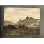 South Africa. An album of 44 large amateur photographs of the South African landscape, a few with