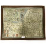 Speed, John. Somerset-Shire Described...., hand-coloured engraved map, some staining to lower