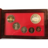 A 2001 NEW TAIWAN DOLLAR PROOF SET. A cased proof set of six coins, the outer case inscribed '