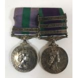 A POST-WAR GENERAL SERVICE PAIR. A pair comprising General Service Medal 1918-62 with Cyprus clasp