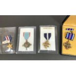 A U.S. DISTINGUISHED FLYING CROSS AND OTHER SIMILAR AWARDS. Four U.S. Medals comprising