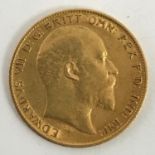 A HALF SOVEREIGN. An Edward VII Half-Sovereign dated 1906.