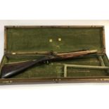 A BRASS BARREL BLUNDERBUSS MARKED H.NOCK. A brass barrel blunderbuss by H.Nock, with flared