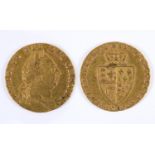 A GEORGE III GUINEA. A George III Guinea, spade reverse, dated 1787, 8.4g.