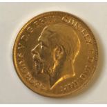 A HALF SOVEREIGN. A George V Half Sovereign dated 1914.