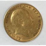 A HALF SOVEREIGN. A Edward VII Half Sovereign dated 1906.