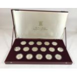 A ROYAL MINT ROYAL MARRIAGE COMMEMORATIVE COIN COLLECTION. Comprising sixteen silver proof coins