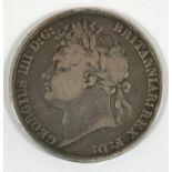 A GEORGE IV CROWN. A George IV crown dated 1821 with Secundo rim.