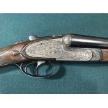 AN AYA 12 BORE SIDE BY SIDE SHOTGUN. An AYA No.2 Sidelock ejector 12 bore double barrel shotgun.