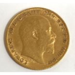 A HALF SOVEREIGN. An Edward VII Half Sovereign dated 1906.