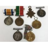 A MERCANTILE MARINE PAIR AND OTHERS. A Mercantile Marine and War Medal named to Ralph B.R. Dillon,