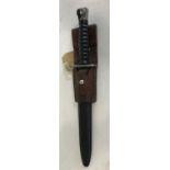 A SWISS 1957 PATTERN BAYONET BY WENGER. A Swiss Wenger M1957 S.1.G. Assault rifle bayonet with a