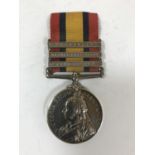 A THREE CLASP QUEEN'S SOUTH AFRICA MEDAL. A Queen's South Africa Medal with Cape-Colony, Orange Free