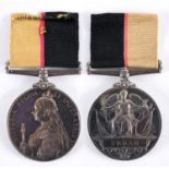 A QUEEN'S SUDAN MAEDAL 1896-97. A Silver Queen's Sudan Medal, named to 4198 L/Sgt J. Avery 1/R.