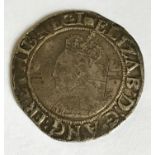 AN ELIZABETH I SHILLING. An Elizabeth I hammered shilling, mm Woolpack for 1594-6.