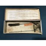 A RARE BOX FOR A WEBLEY 476 PISTOL. A rare cardboard box for a Webley Target Pistol, with a paper