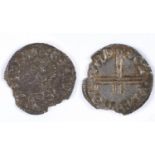 AN AETHELRED II PENNY (978 - 1016). A hammered silver penny, long cross type, bare headed bust