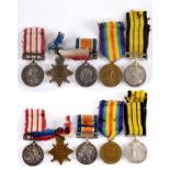 A GROUP OF FIVE INCLUDING IRAQ 1919-20 CLASP TO THE ROYAL NAVY. A group of five comprising a Naval