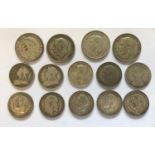 A COLLECTION OF VICTORIAN AND LATER HALFCROWNS AND FLORINS. Halfcrowns for 1920, 1921, 1927 and