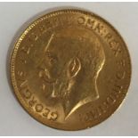 A HALF SOVERIEGN. A George V Half Sovereign dated 1912.
