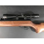 A BSA SUPERSPORT AIR RIFLE. A BSA .22 Air Rifle with Hawke Scope.