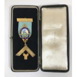 MASONIC JEWELS AND REGALIA PARRETT & AXE LODGE No. 814. A Masonc jewel by Toye & Co. in silver