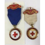 BRITISH RED CROSS SOCIETY MEDALS AND A FRENCH BRETON AWARD. A British Red Cross Society First-Aid