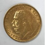 A HALF SOVEREIGN. A George V Half Sovereign dated 1913.