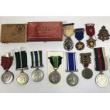 A COLLECTION OF POLICE AND SIMILAR MEDALS. A Victorian Metropolitan Police 1887 Jubilee medal to