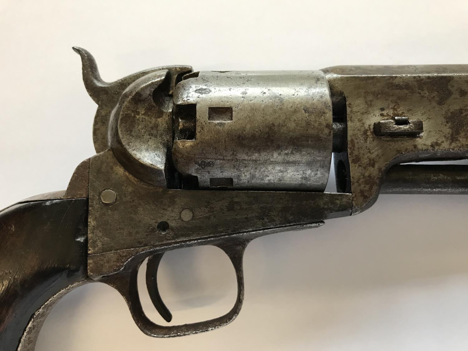 A COLT LONDON 36 CALIBRE REVOLVER. A six shot revolver by Colt, 36 calibre, lacking decorative scene - Image 2 of 8