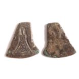 A RARE EARLY MEDIEVAL 'PRESSBLECH' DIE. An early medieval 'field find' possibly an Anglo Saxon