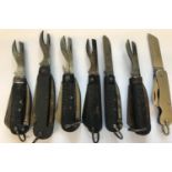 A COLLECTION OF MILITARY AND SIMILAR JACK KNIVES. A collection of Jack Knives to include four with