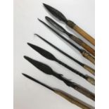 A BOW AND COLLECTION OF ARROWS, POSSIBLY NORTH BORNEO. The Bow of traditional design, the seven