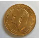 A HALF SOVEREIGN. A George V Half Sovereign dated 1914.