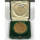 A GOLD BILLIARD ASSOCIATION MEDAL. The Billiard Association of Great Britain & Ireland,