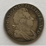 A GEORGE I SHILLING, 1723. A 1723 George I Shilling, SSC in angles.