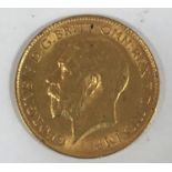 A HALF-SOVEREIGN. A George V Half-Sovereign dated 1913.