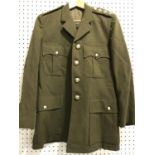A COLLECTION OF BRITISH ARMY JACKETS AND BATTLE DRESS. A collection of jackets including a single