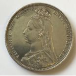 A VICTORIAN SHILLING. A Victorian Shilling, Jubilee bust, dated 1889.