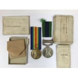 AN INDIA GERENRAL SERVICE AND VICTORY PAIR. A First World War Victory Medal to 2. Lieut A.A.