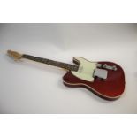 FENDER TELECASTER GUITAR a Custom 62 Telecaster Guitar, built in Corona, California in 2001, Candy